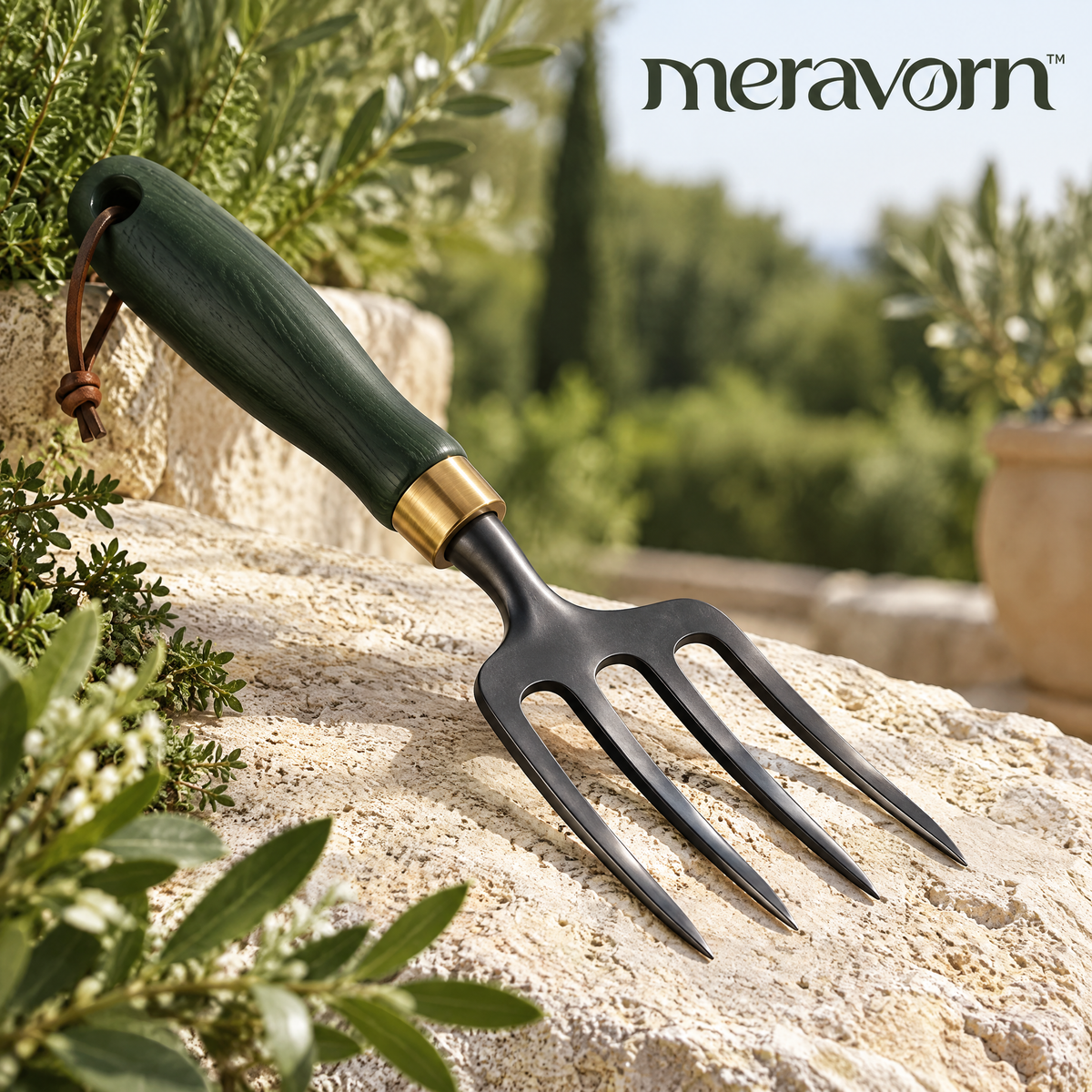 meravorn™ 4-Tine Garden Hand Fork