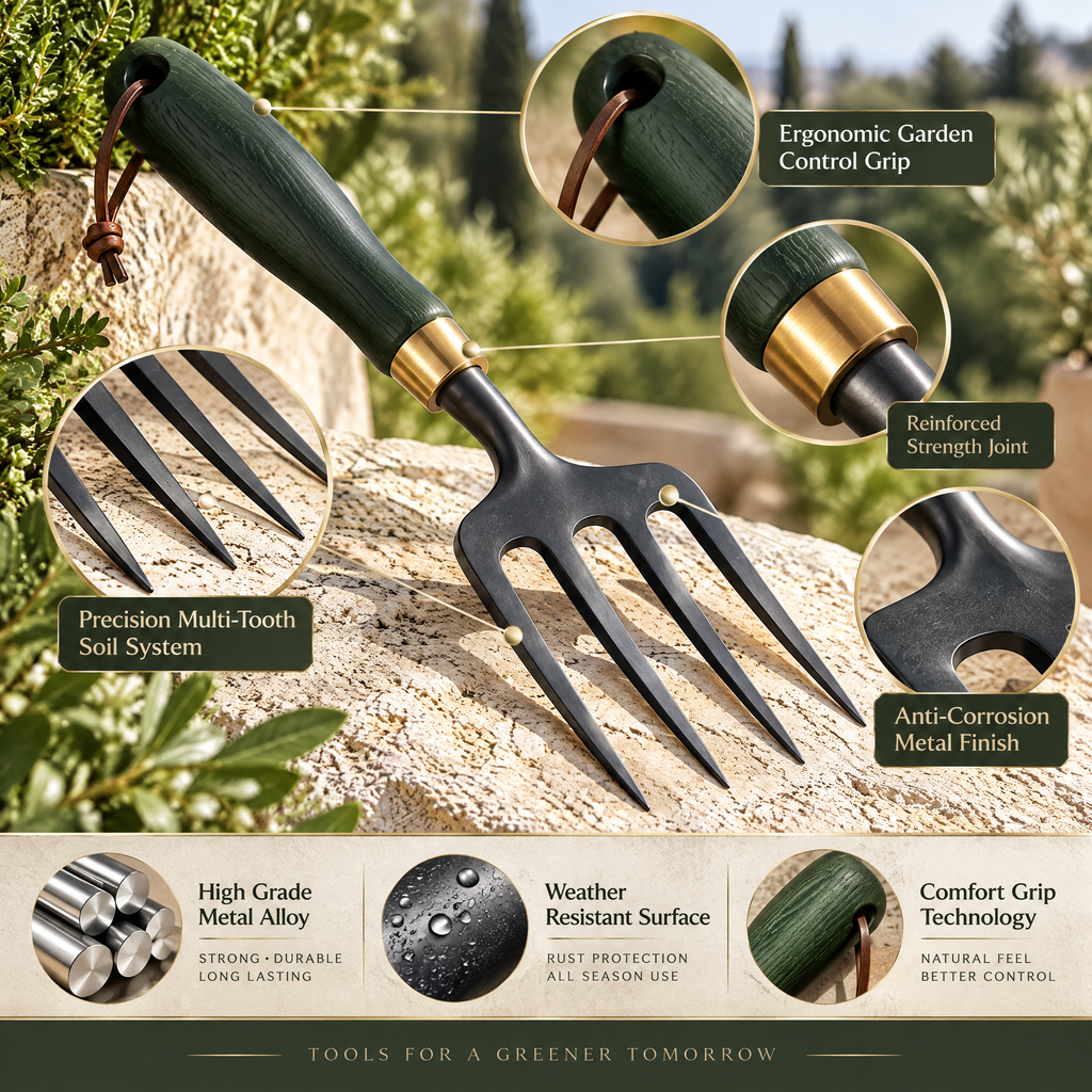 meravorn™ 4-Tine Garden Hand Fork