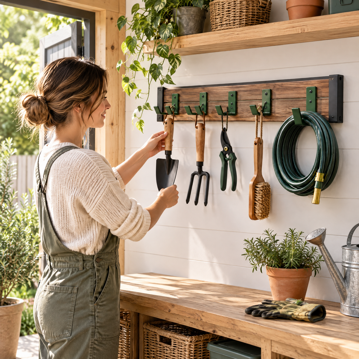 meravorn™ Wall-Mounted Garden Tool Organizer
