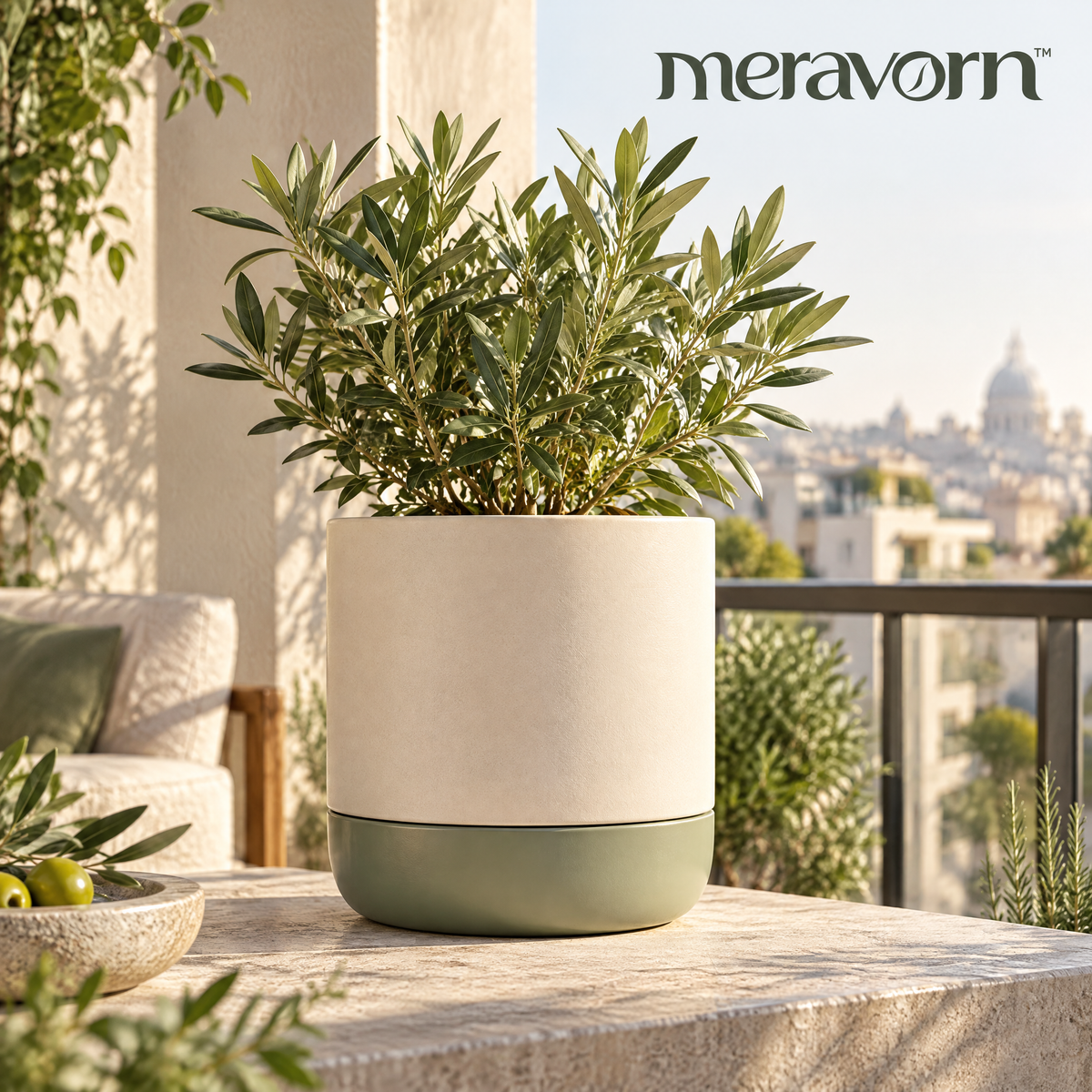 meravorn™ Modern Self-Watering Planter