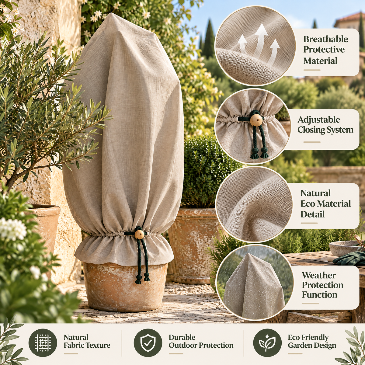 meravorn™ Drawstring Plant Protection Cover